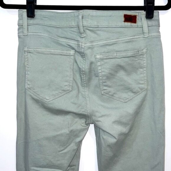 Paige Denim Light Green Verdugo Stretch Skinny Ankle Jeans size 28 - Picture 7 of 13